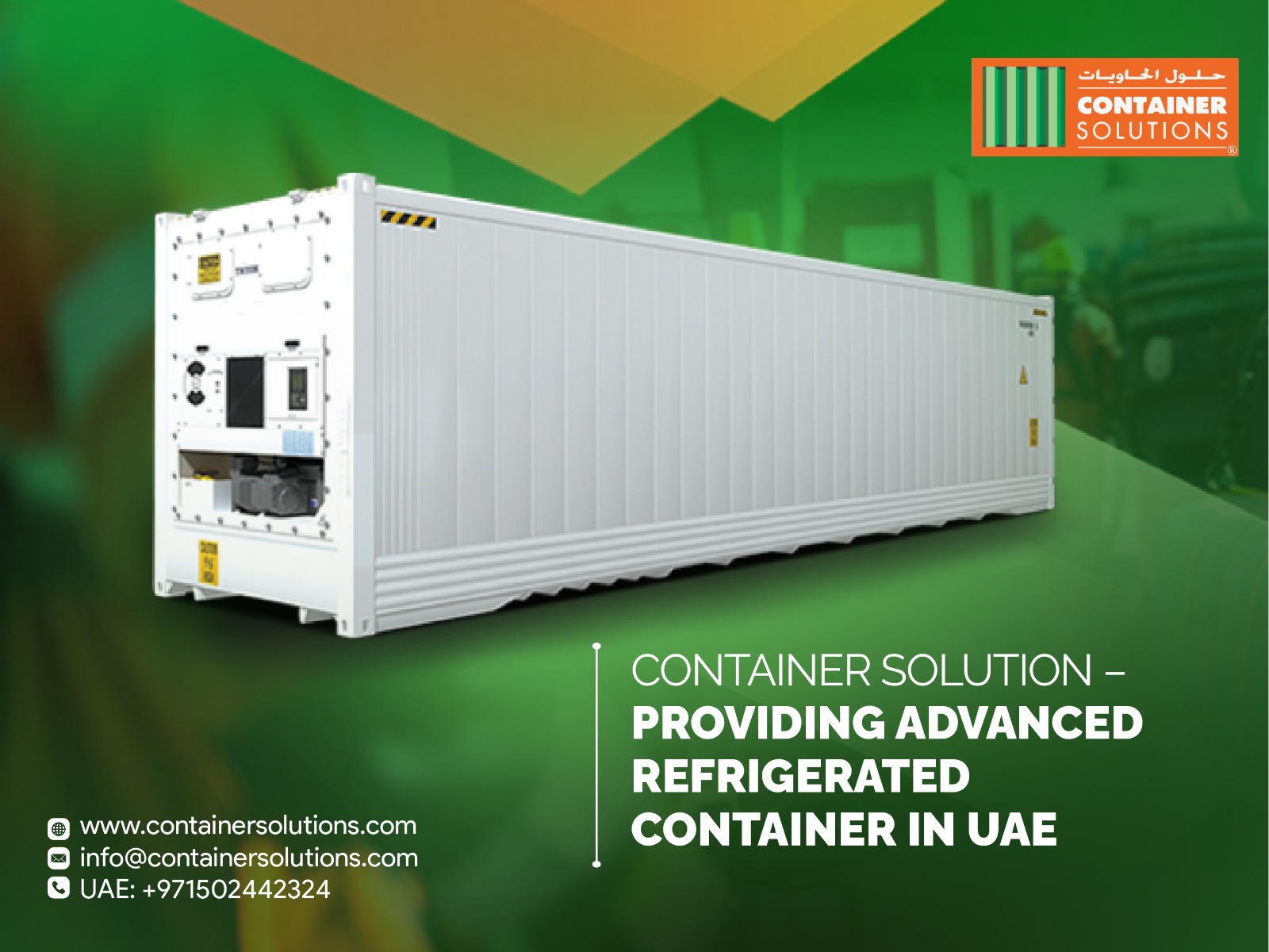 Looking for a Durable Refrigerated Container in UAE? Choose Container Solutions for Quality and Performance