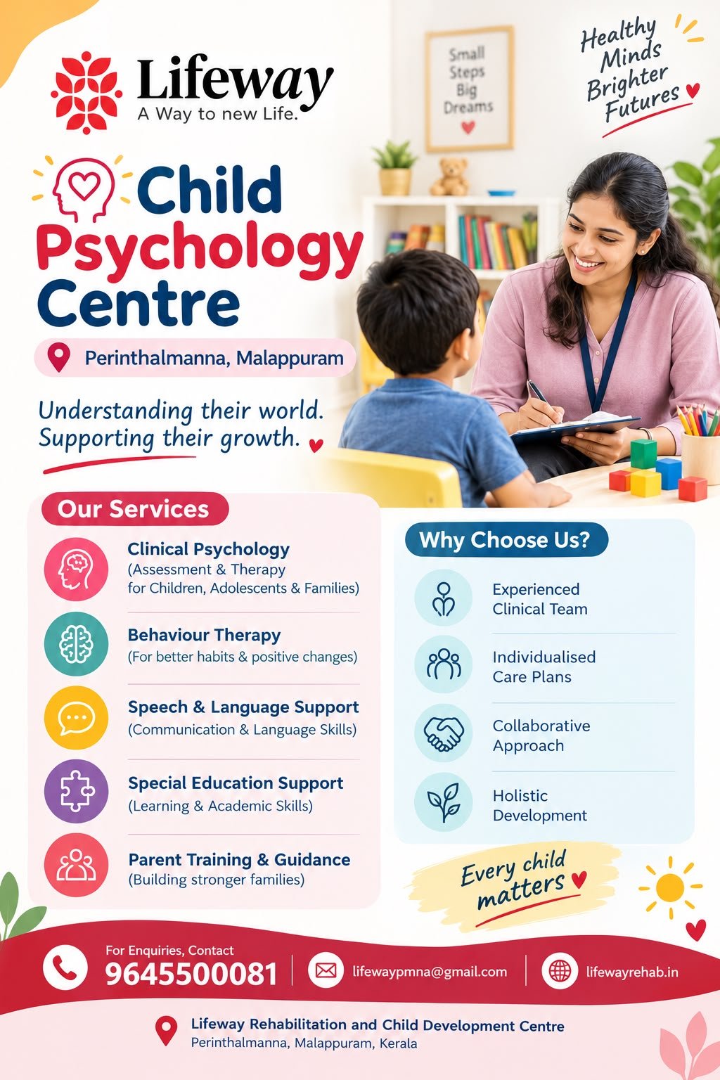 Lifeway Rehab – Caring for Every Child’s Growth | child psychologist Malappuram